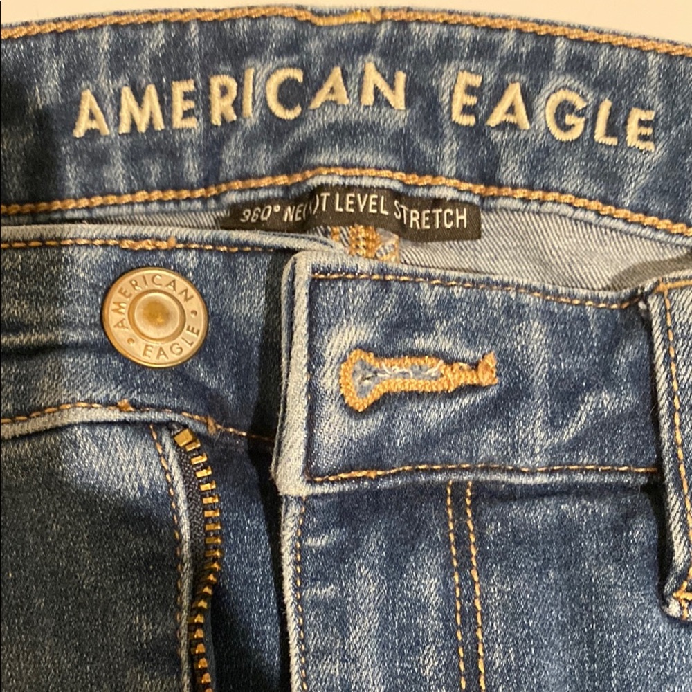 American Eagle Outfitters Blue Jeggings with Classic Wash